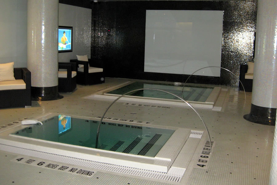 The W Hotel New York City New York  Commercial Pool Design by Omega Pool Structures, Inc